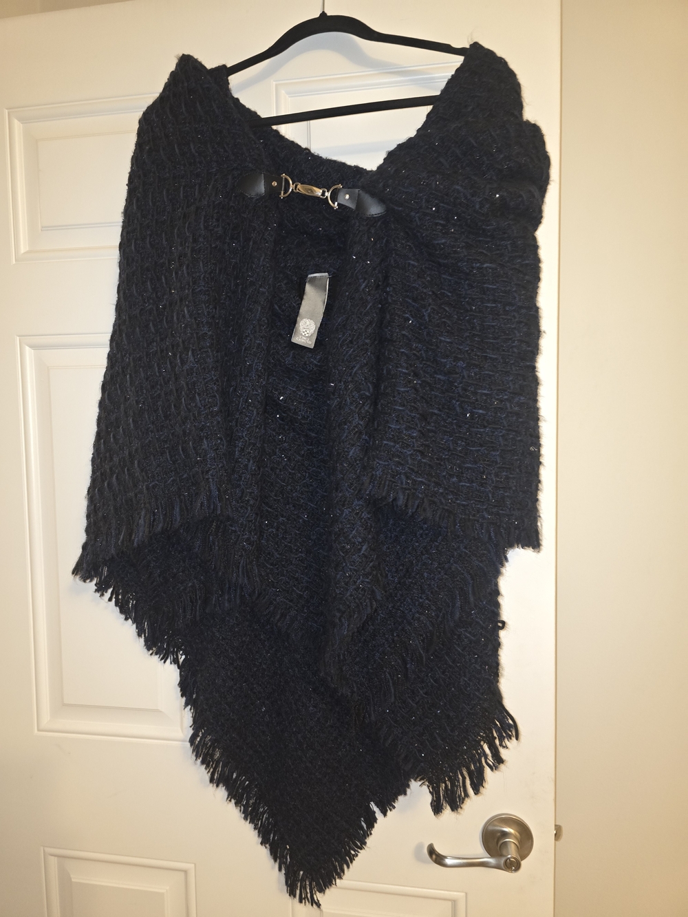 Vince Camuto Dark Navy Textured Cape